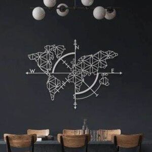 Map of Life - World Map Metal